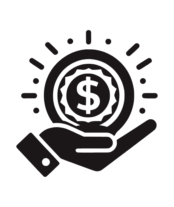 Money in Hand Financial Security Icon